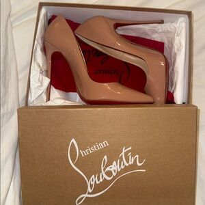 Christian Louboutin Blush Patent Leather Heels BRAND NEW never worn